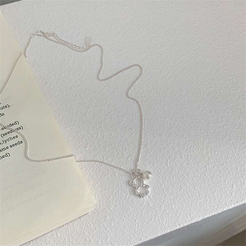 925 Silver Handmade Necklaces: Pearl Lockbone Styles for Gifts, Couples & Good Luck