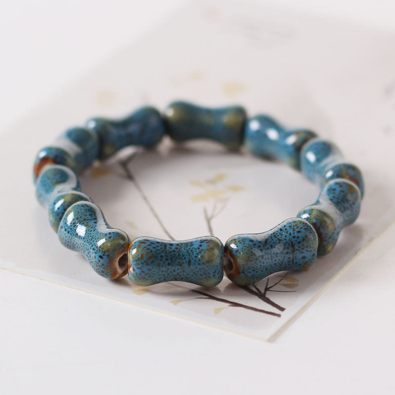 Handgefertigte Feng-Shui-Armbänder aus Keramik aus Jingdezhen – Glück bringender, stilvoller Schmuck