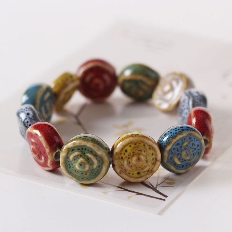 Handgefertigte Feng-Shui-Armbänder aus Keramik aus Jingdezhen – Glück bringender, stilvoller Schmuck