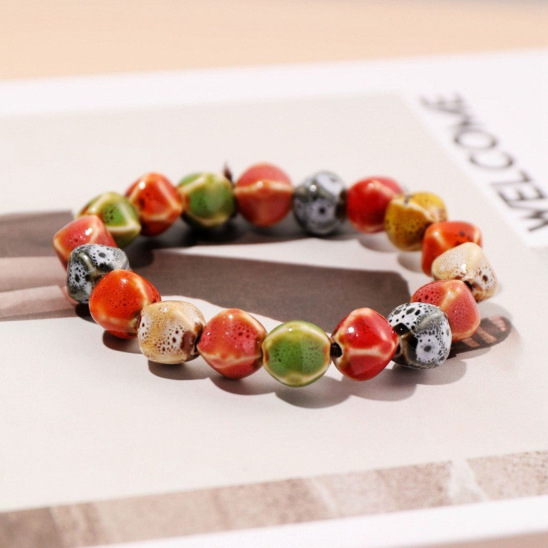 Handgefertigte Feng-Shui-Armbänder aus Keramik aus Jingdezhen – Glück bringender, stilvoller Schmuck