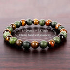 Bohemian bracelet Tiger Eye Stone bracelet - jewelry, symbol of wealth, with wind spa healing function. - Oriental Culture Shop