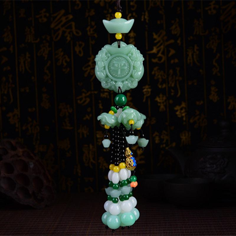Car rearview mirror pendant, ——peace symbol, bless peace, reduce driving fatigue. - Oriental Culture Shop