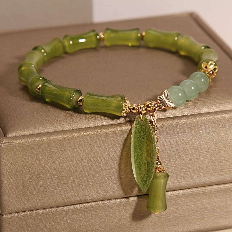 The Swaying Bamboo | A Jade Bracelet with Five - Element Power, a Lucky Charm for Fire - Element People