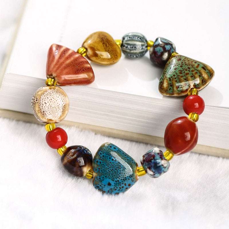Jingdezhen Handmade Ceramic Feng Shui Bracelets - Luck - Bringing, Stylish Jewelry