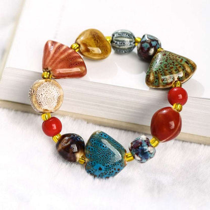 Jingdezhen Handmade Ceramic Feng Shui Bracelets - Luck - Bringing, Stylish Jewelry
