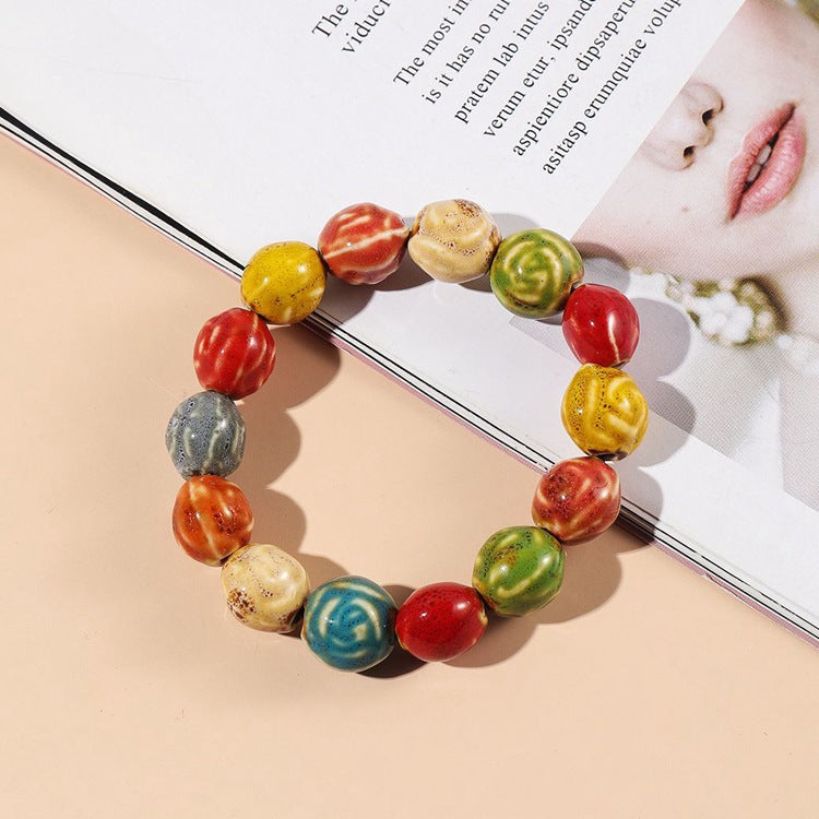 Handgefertigte Feng-Shui-Armbänder aus Keramik aus Jingdezhen – Glück bringender, stilvoller Schmuck