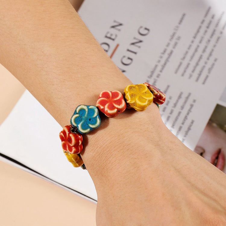 Handgefertigte Feng-Shui-Armbänder aus Keramik aus Jingdezhen – Glück bringender, stilvoller Schmuck