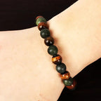 Bohemian bracelet Tiger Eye Stone bracelet - jewelry, symbol of wealth, with wind spa healing function. - Oriental Culture Shop