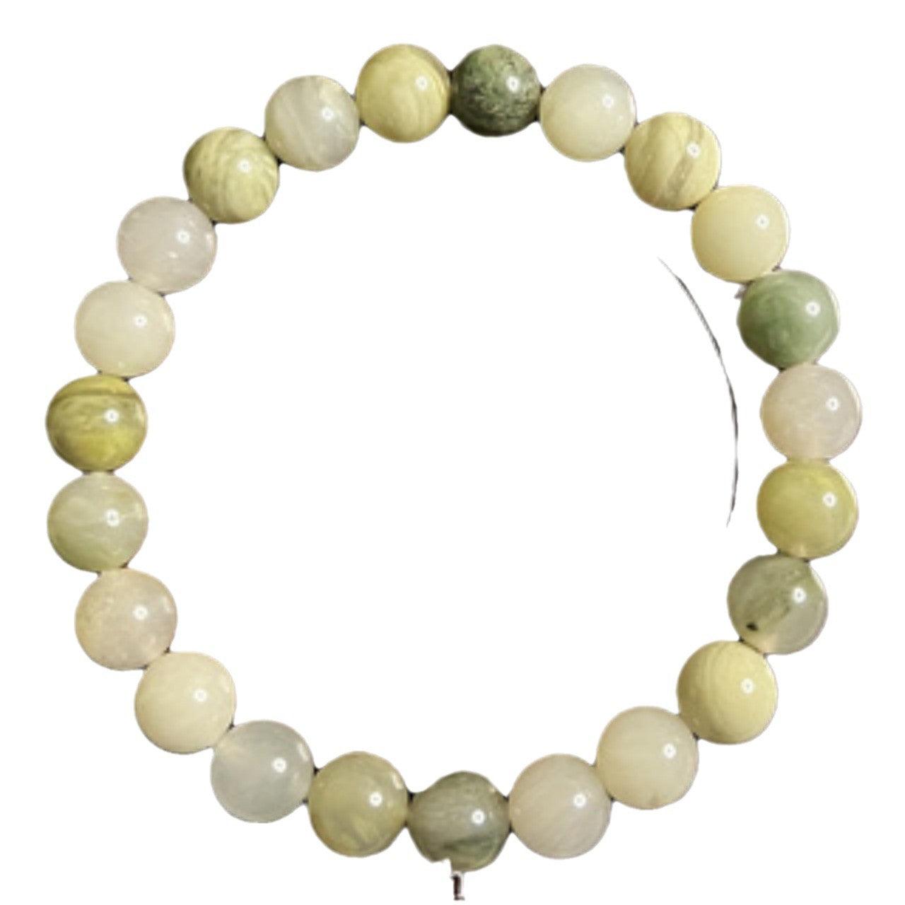 Handmade Bracelet Feng Shui Wealth Lucky Charm Spiritual Energy Crystal Protection Amulet Good Fortune Zodiac Bead , healing function! Feng Shui recommended.Green grass agate , -- Healing function! - Oriental Culture Shop