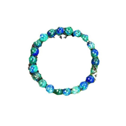 Lapis lazuli bracelet natural stone, symbolizing wisdom and spiritual enlightenment. It also has healing properties. Oriental Culture Shop