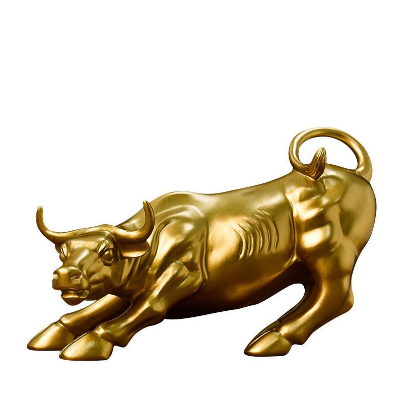 Sculpture, large Taurus resin crafts. Town house study home office desktop wine cabinet decoration fortune - Oriental Culture Shop