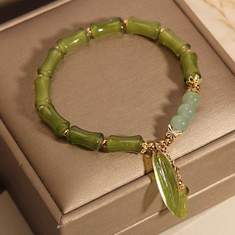 The Swaying Bamboo | A Jade Bracelet with Five - Element Power, a Lucky Charm for Fire - Element People