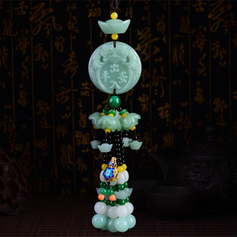 Car rearview mirror pendant, ——peace symbol, bless peace, reduce driving fatigue. - Oriental Culture Shop