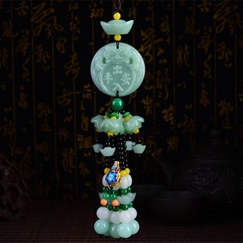 Car rearview mirror pendant, ——peace symbol, bless peace, reduce driving fatigue. - Oriental Culture Shop