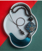 2025 New Premium Handmade Clover Car Safety Amulet Hanging Decoration for Secure Trips - Oriental Culture Shop