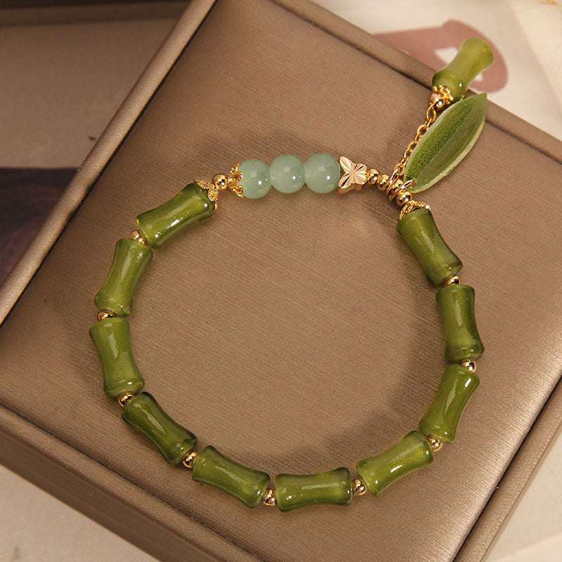 The Swaying Bamboo | A Jade Bracelet with Five - Element Power, a Lucky Charm for Fire - Element People