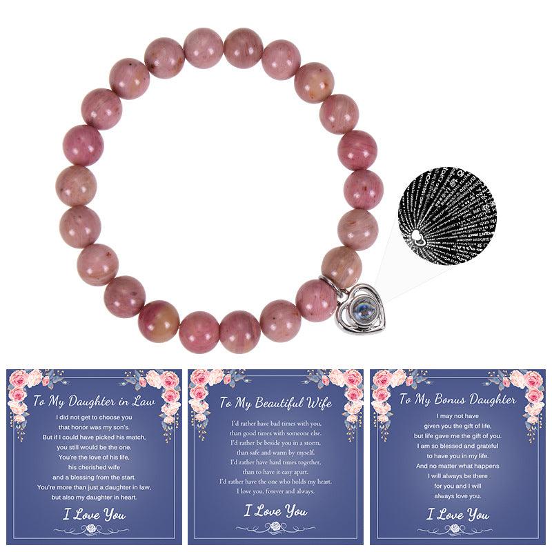Bracelet, Say I Love You in one hundred languages, projection ore handmade, for moms, wives, daughters, sisters, etc. - Oriental Culture Shop