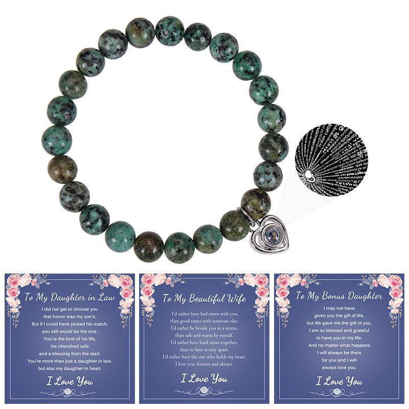 Bracelet, Say I Love You in one hundred languages, projection ore handmade, for moms, wives, daughters, sisters, etc. - Oriental Culture Shop