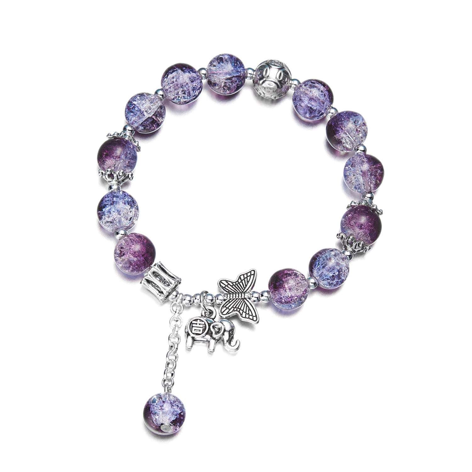 18K Gold Plated Silver Galaxy Star Charm Bracelet Galactic star - Oriental Culture Shop
