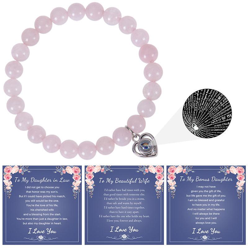 Bracelet, Say I Love You in one hundred languages, projection ore handmade, for moms, wives, daughters, sisters, etc. - Oriental Culture Shop