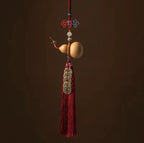 Natural Gourd with Five Emperors Coins Car Hanging Decoration for Rearview Mirror - Ensure Safe Journeys for All - Oriental Culture Shop
