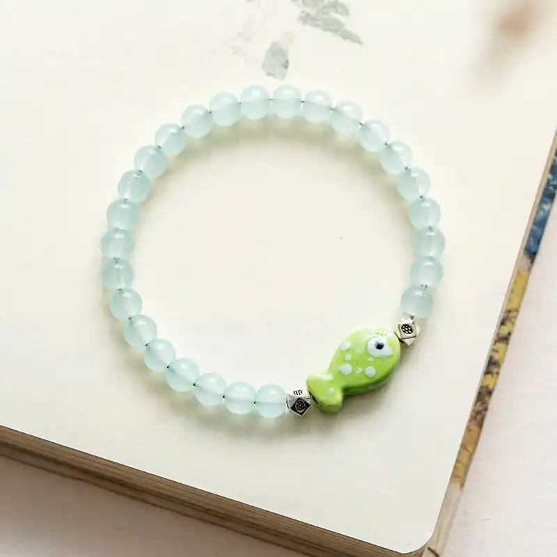 Jingdezhen Handmade Ceramic Feng Shui Bracelets - Luck - Bringing, Stylish Jewelry