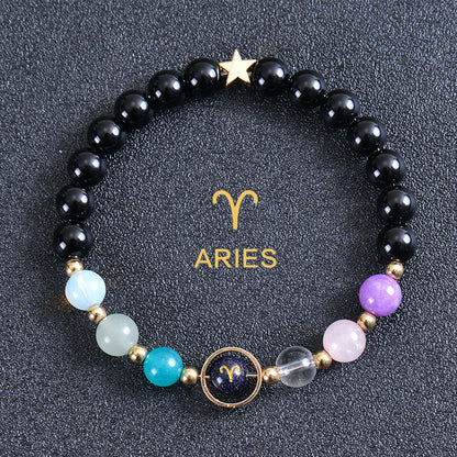 Astrological Healing Bracelet of Eight Planets and Twelve Zodiac Signs with Power-Enhancing Energy