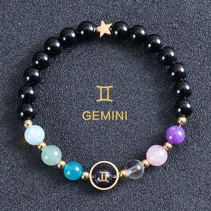 Astrological Healing Bracelet of Eight Planets and Twelve Zodiac Signs with Power-Enhancing Energy