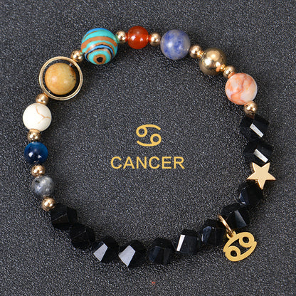 Astrological Healing Bracelet of Eight Planets and Twelve Zodiac Signs with Power-Enhancing Energy