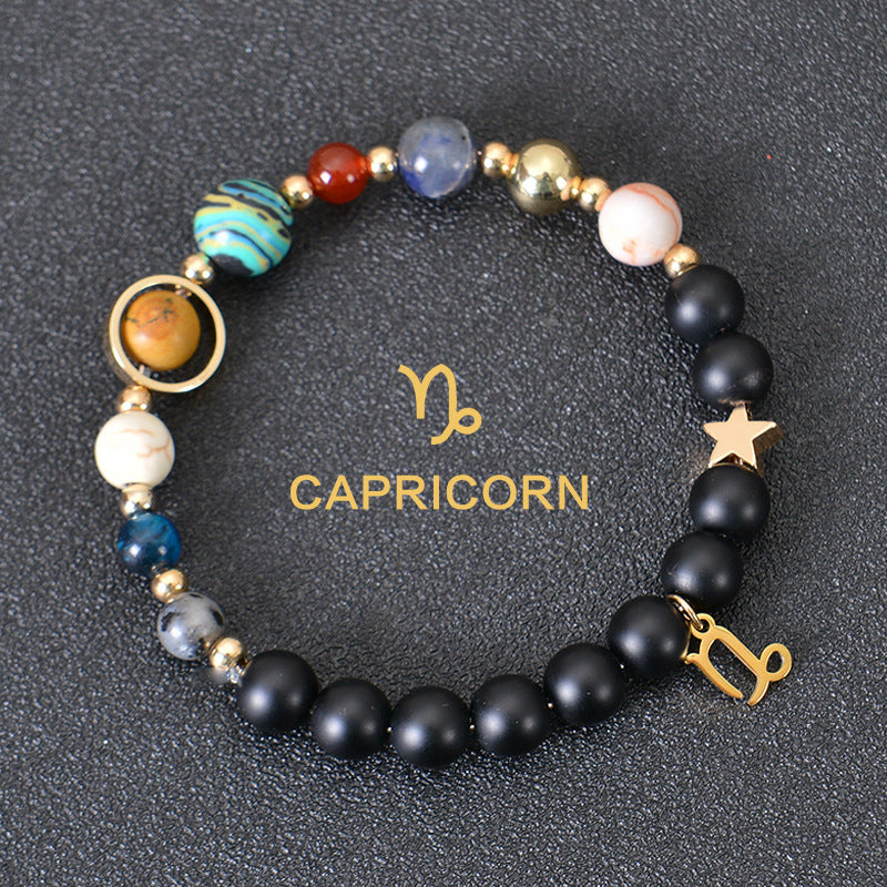 Astrological Healing Bracelet of Eight Planets and Twelve Zodiac Signs with Power-Enhancing Energy