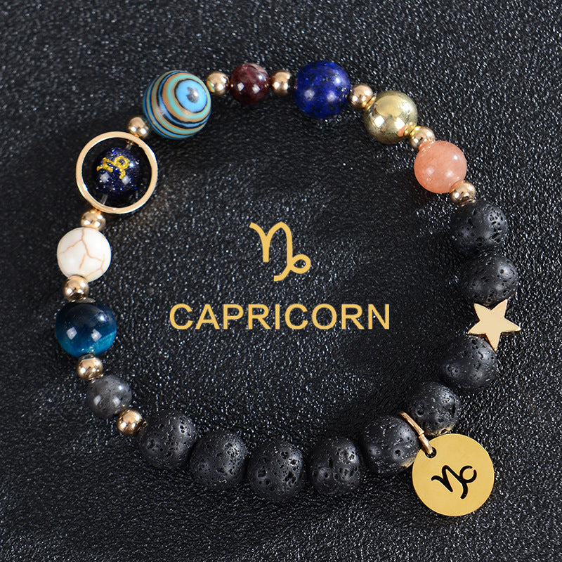 Astrological Healing Bracelet of Eight Planets and Twelve Zodiac Signs with Power-Enhancing Energy