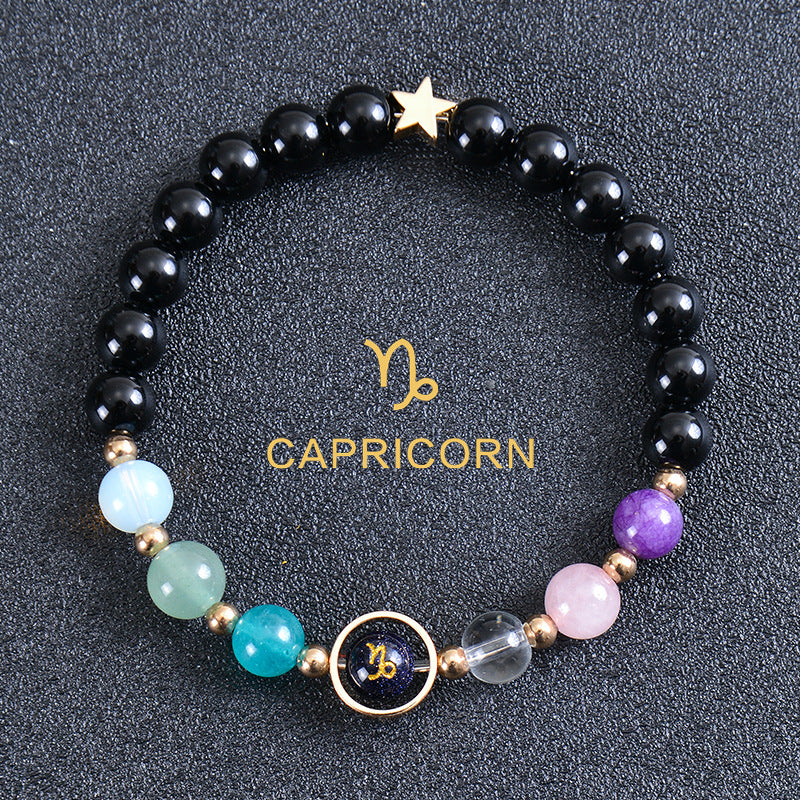 Astrological Healing Bracelet of Eight Planets and Twelve Zodiac Signs with Power-Enhancing Energy