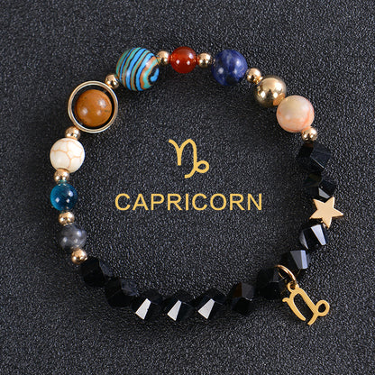 Astrological Healing Bracelet of Eight Planets and Twelve Zodiac Signs with Power-Enhancing Energy