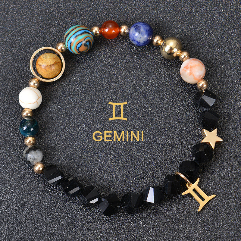 Astrological Healing Bracelet of Eight Planets and Twelve Zodiac Signs with Power-Enhancing Energy