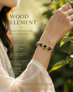 Natural Green Phantom Quartz Bracelet | Wood Element Inspired Oriental Gemstone Jewelry