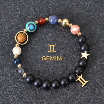 Astrological Healing Bracelet of Eight Planets and Twelve Zodiac Signs with Power-Enhancing Energy