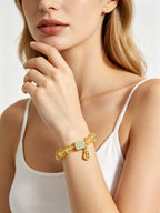 Metal Element Citrine Bracelet | Five Elements Oriental Collection