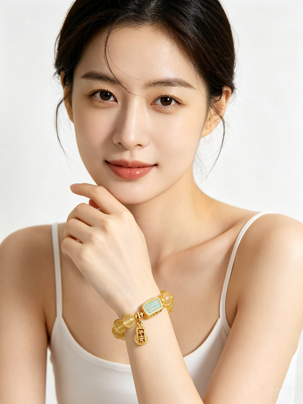 Metal Element Citrine Bracelet | Five Elements Oriental Collection