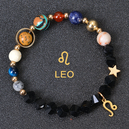 Astrological Healing Bracelet of Eight Planets and Twelve Zodiac Signs with Power-Enhancing Energy