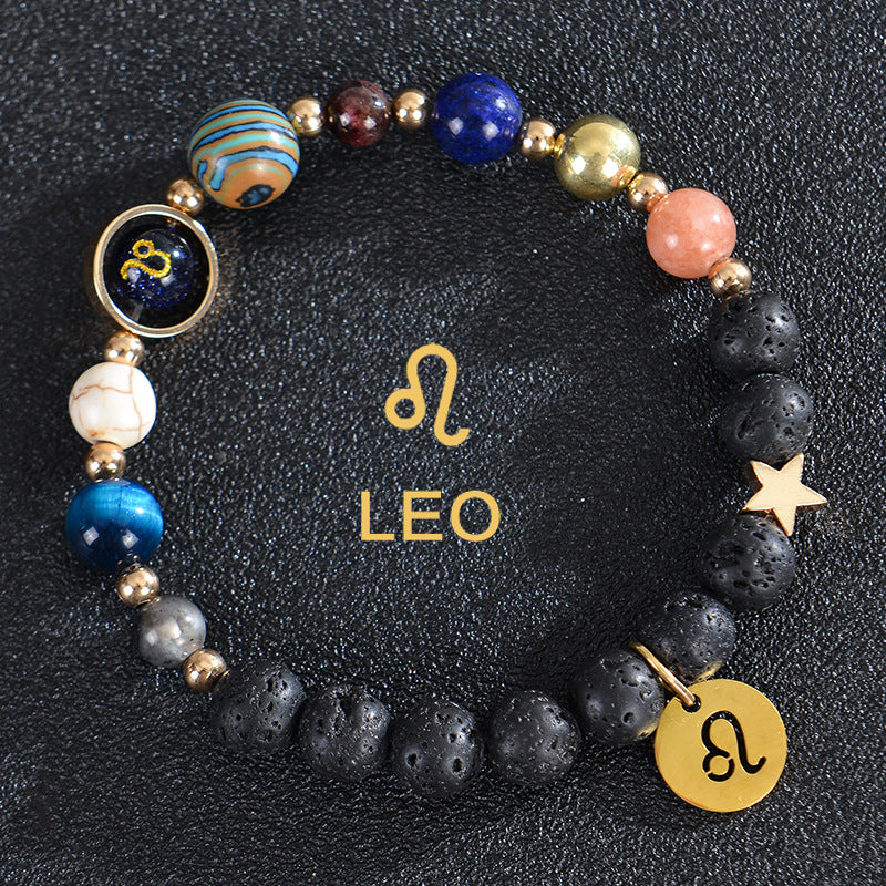 Astrological Healing Bracelet of Eight Planets and Twelve Zodiac Signs with Power-Enhancing Energy