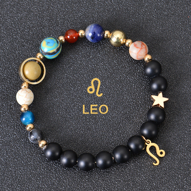 Astrological Healing Bracelet of Eight Planets and Twelve Zodiac Signs with Power-Enhancing Energy