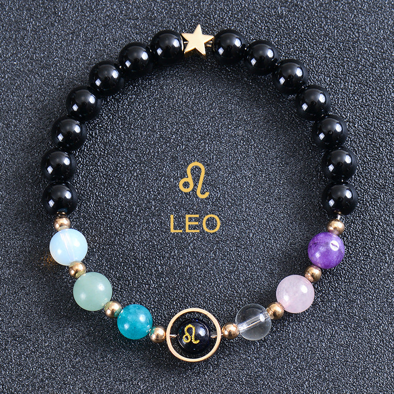 Astrological Healing Bracelet of Eight Planets and Twelve Zodiac Signs with Power-Enhancing Energy