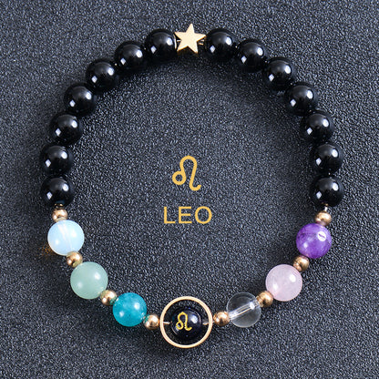 Astrological Healing Bracelet of Eight Planets and Twelve Zodiac Signs with Power-Enhancing Energy