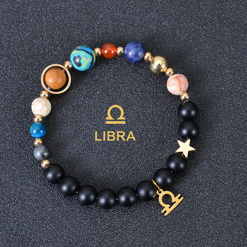 Astrological Healing Bracelet of Eight Planets and Twelve Zodiac Signs with Power-Enhancing Energy