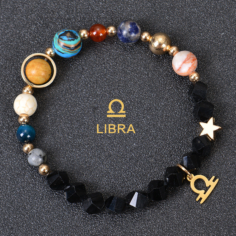 Astrological Healing Bracelet of Eight Planets and Twelve Zodiac Signs with Power-Enhancing Energy