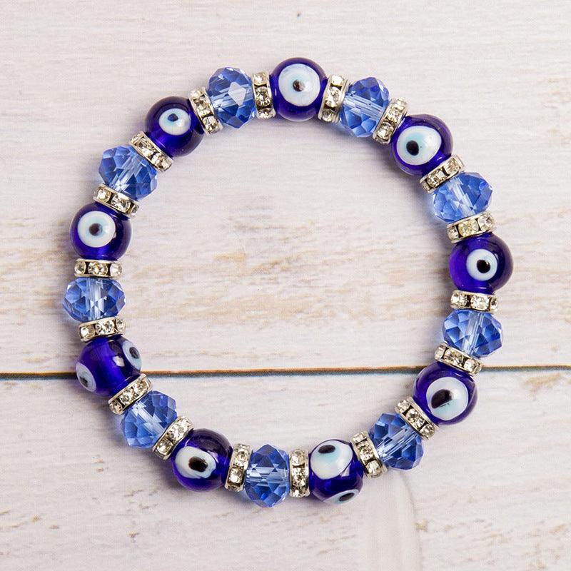 Demon's Eye Crystal Bracelet 10MMHandmade Bracelet Feng Shui Wealth Lucky Charm Spiritual Energy Crystal Protection Amulet Good Fortune Zodiac Bead , healing function! Feng Shui recommended. - Oriental Culture Shop