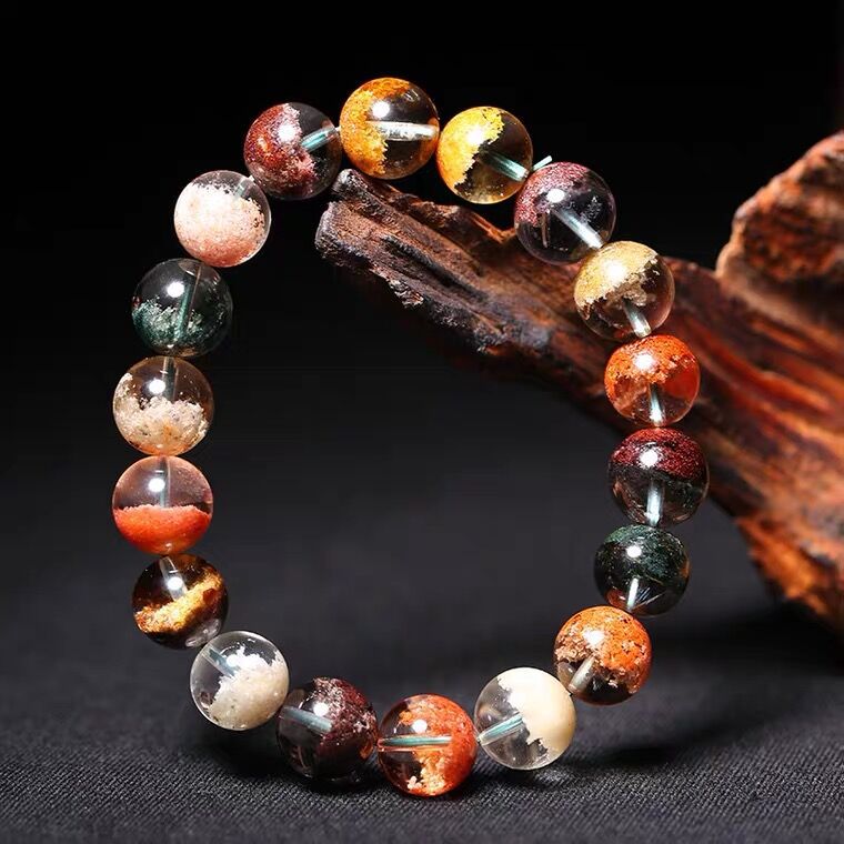 Wealth - Accumulating Green Phantom Single - Loop Bracelet! Four Seasons & Multicolor Phantom Lovers' Style with Basin Design - Oriental Culture Shop