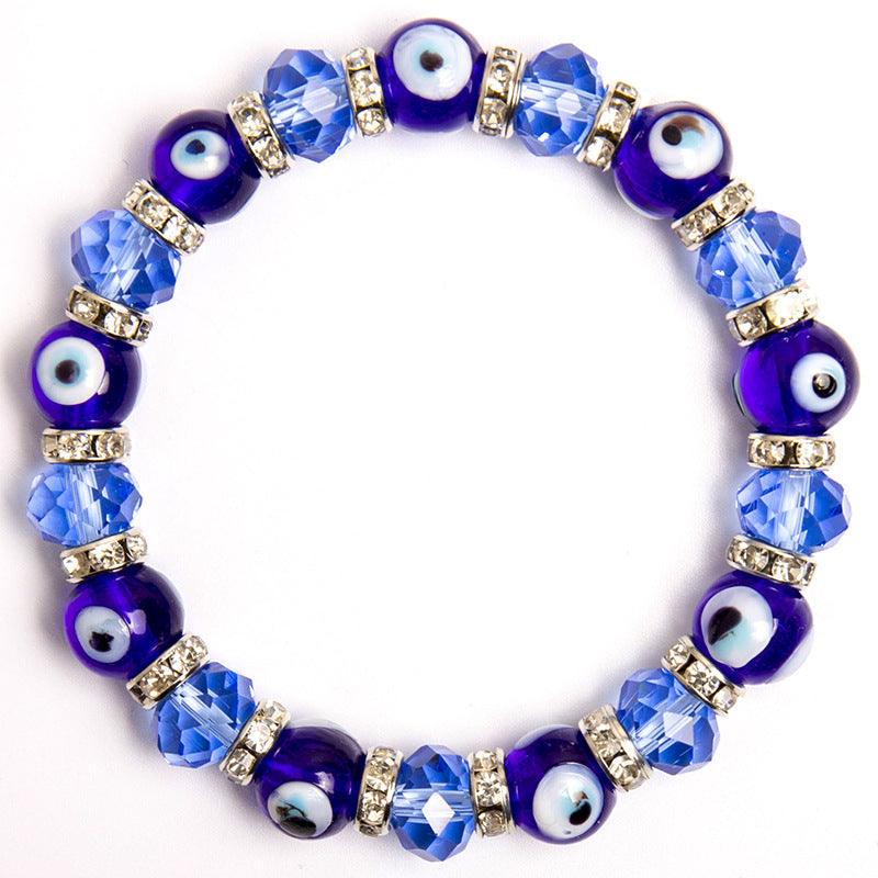 Demon's Eye Crystal Bracelet 10MMHandmade Bracelet Feng Shui Wealth Lucky Charm Spiritual Energy Crystal Protection Amulet Good Fortune Zodiac Bead , healing function! Feng Shui recommended. - Oriental Culture Shop