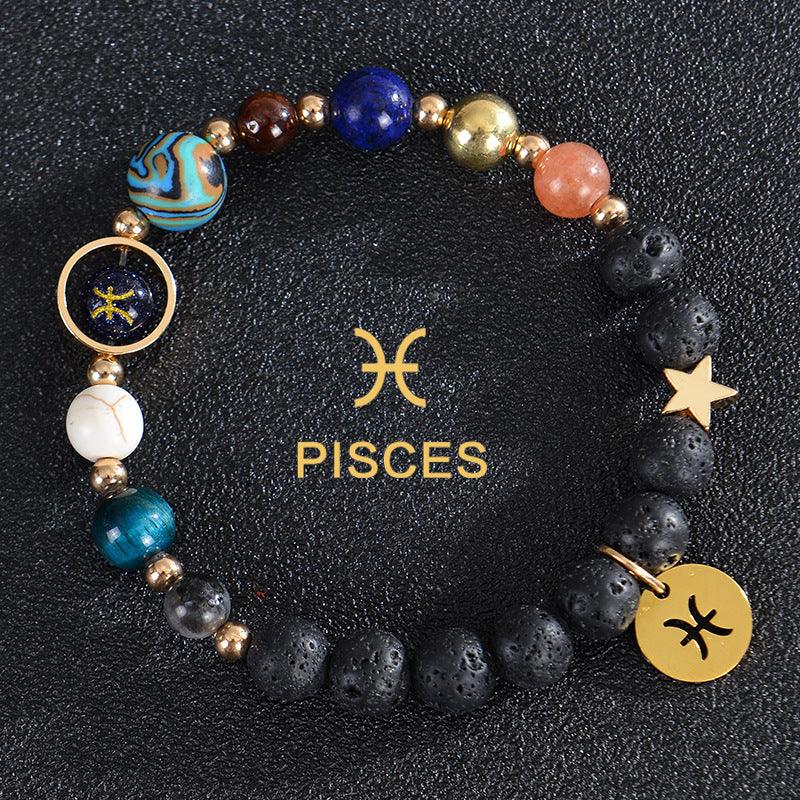 Astrological Healing Bracelet of Eight Planets and Twelve Zodiac Signs with Power-Enhancing Energy - Oriental Culture Shop