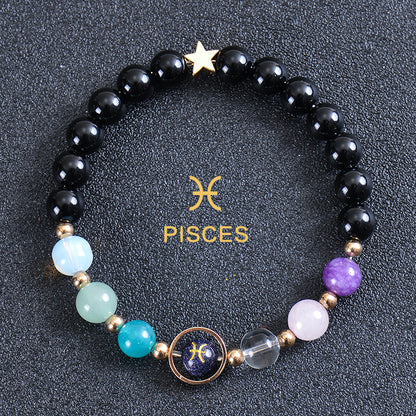 Astrological Healing Bracelet of Eight Planets and Twelve Zodiac Signs with Power-Enhancing Energy